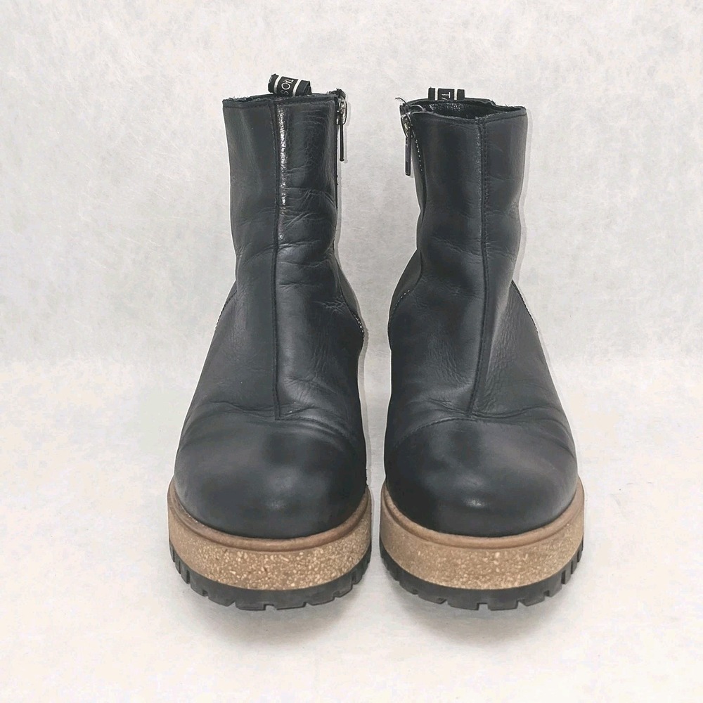 EUC Taos Downtown Chelsea Boot Womens EU38 US 7-7.5 Black Leather Inside Zipper - Picture 4 of 8